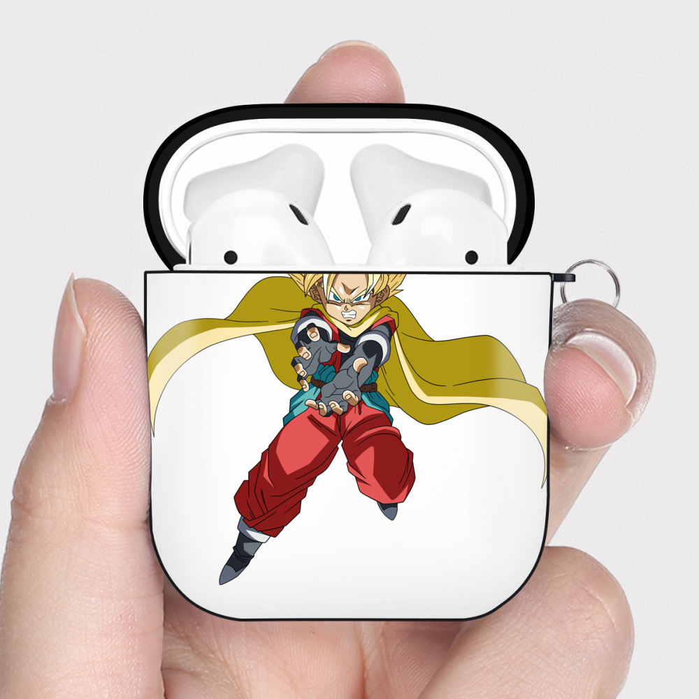 （画像用） ドラゴンボール DRAGON BALL AirPods 第2世代保護ケース ハードシェル ブラック 耐衝撃・防指紋・カラビナ付き