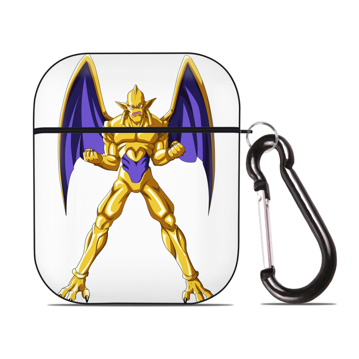 （画像用） ドラゴンボール DRAGON BALL AirPods 第2世代保護ケース ハードシェル ブラック 耐衝撃・防指紋・カラビナ付き