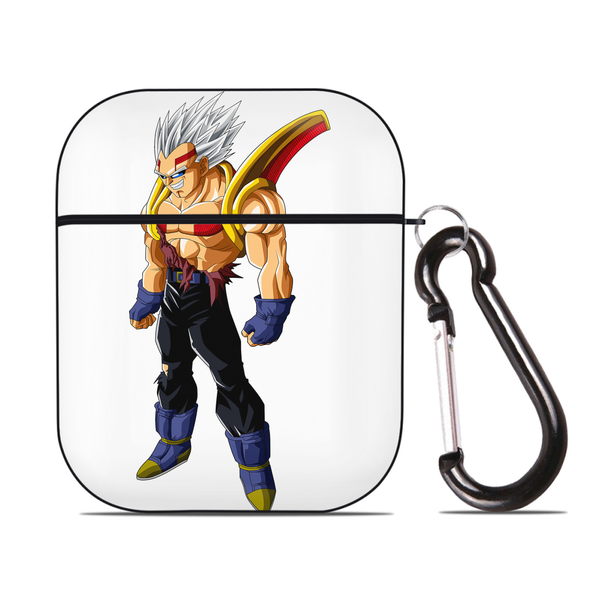 （画像用） ドラゴンボール DRAGON BALL AirPods 第2世代保護ケース ハードシェル ブラック 耐衝撃・防指紋・カラビナ付き