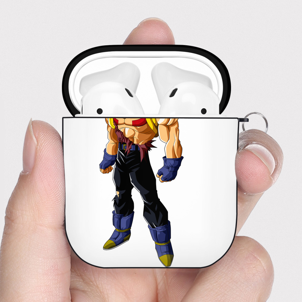 （画像用） ドラゴンボール DRAGON BALL AirPods 第2世代保護ケース ハードシェル ブラック 耐衝撃・防指紋・カラビナ付き