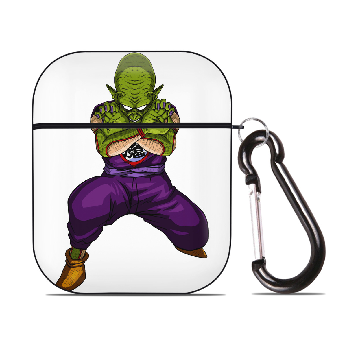 （画像用） ドラゴンボール DRAGON BALL AirPods 第2世代保護ケース ハードシェル ブラック 耐衝撃・防指紋・カラビナ付き