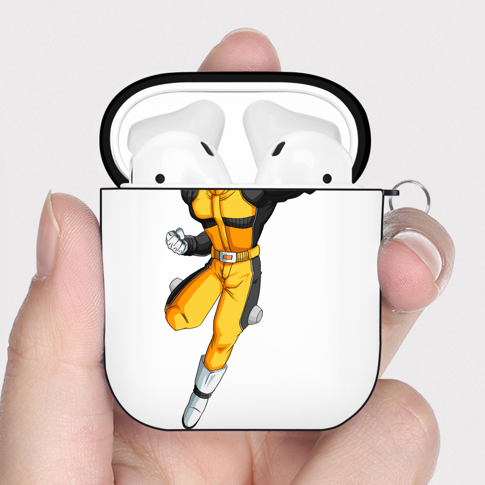 （画像用） ドラゴンボール DRAGON BALL AirPods 第2世代保護ケース ハードシェル ブラック 耐衝撃・防指紋・カラビナ付き