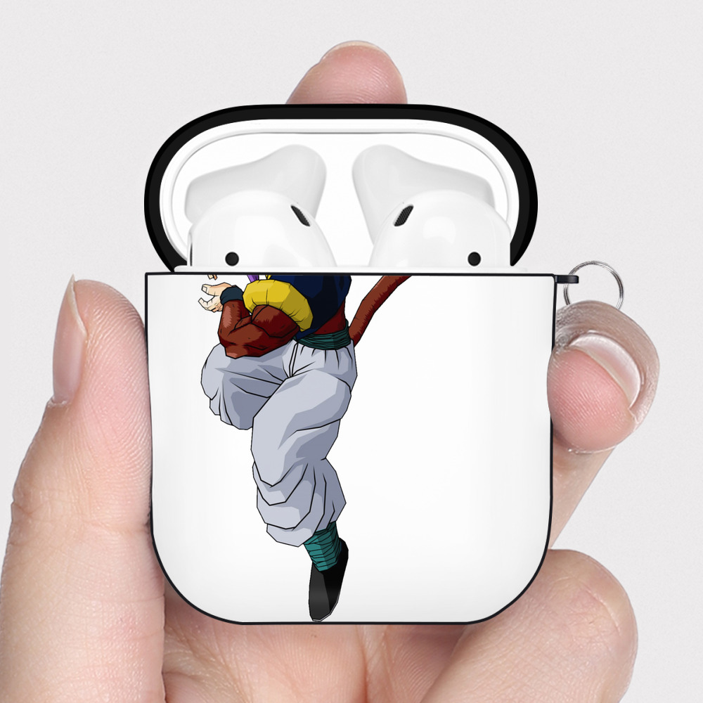 （画像用） ドラゴンボール DRAGON BALL AirPods 第2世代保護ケース ハードシェル ブラック 耐衝撃・防指紋・カラビナ付き