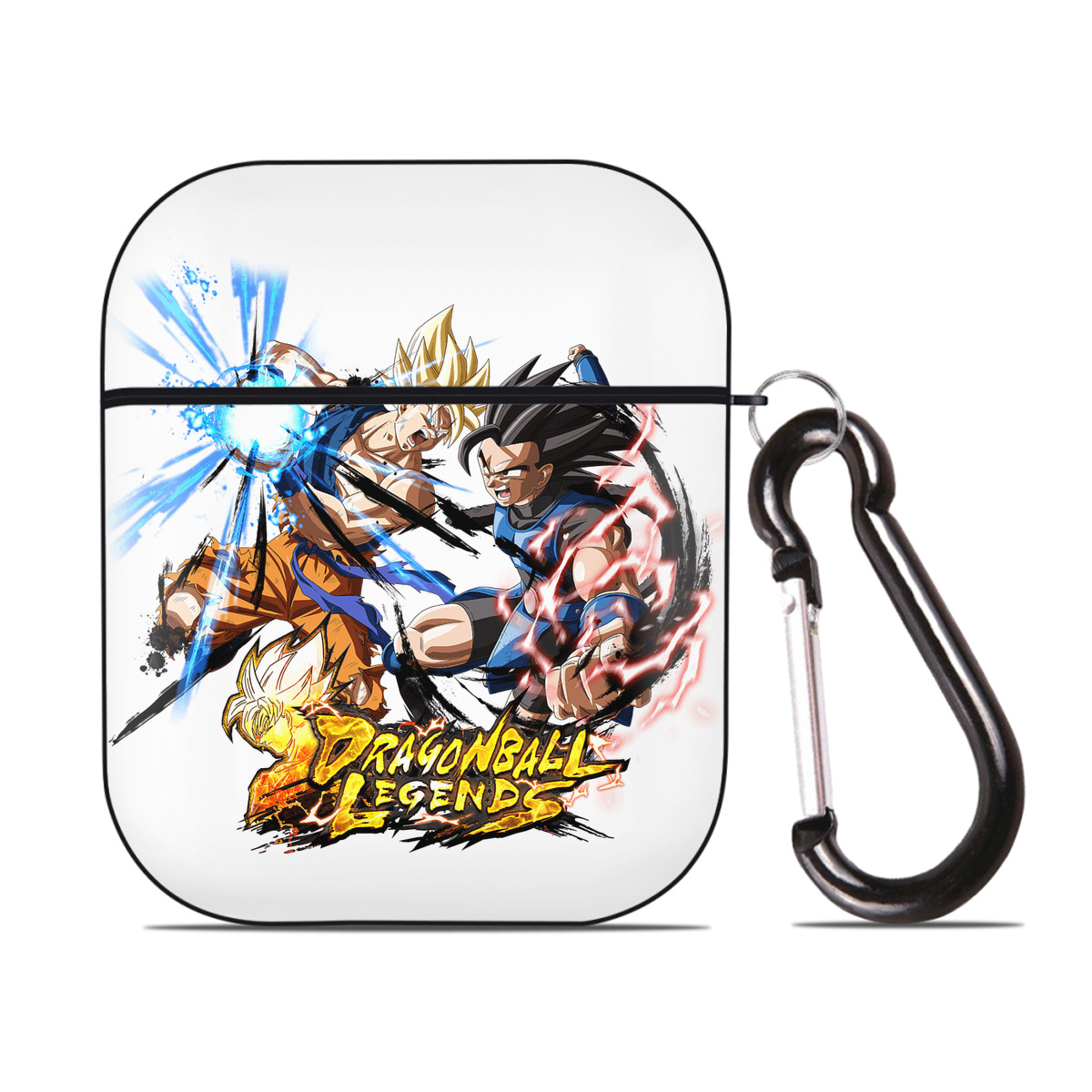 （画像用） ドラゴンボール DRAGON BALL AirPods 第2世代保護ケース ハードシェル ブラック 耐衝撃・防指紋・カラビナ付き