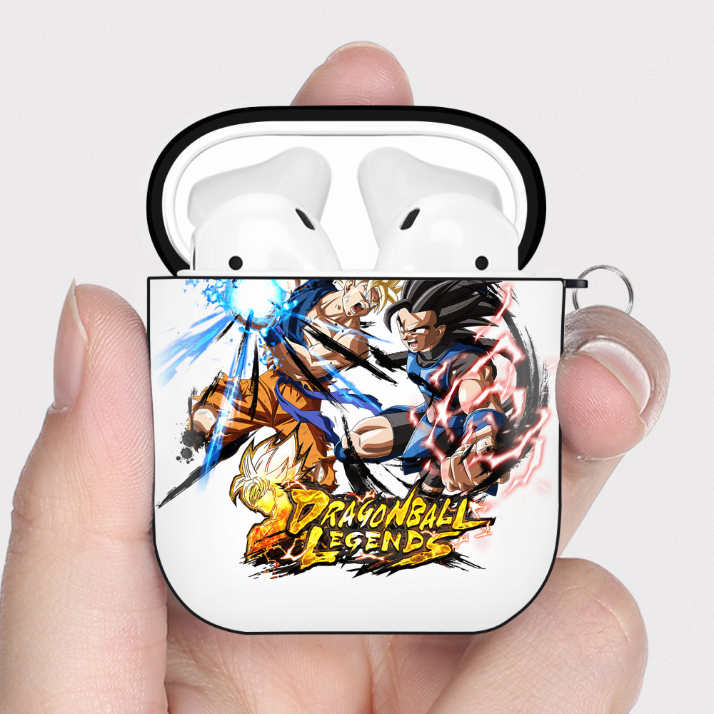 （画像用） ドラゴンボール DRAGON BALL AirPods 第2世代保護ケース ハードシェル ブラック 耐衝撃・防指紋・カラビナ付き