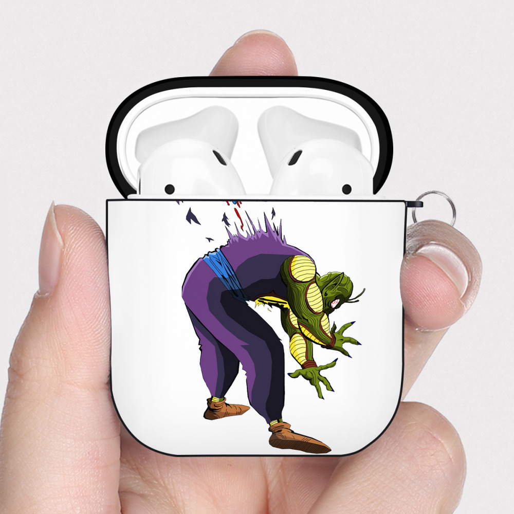 （画像用） ドラゴンボール DRAGON BALL AirPods 第2世代保護ケース ハードシェル ブラック 耐衝撃・防指紋・カラビナ付き