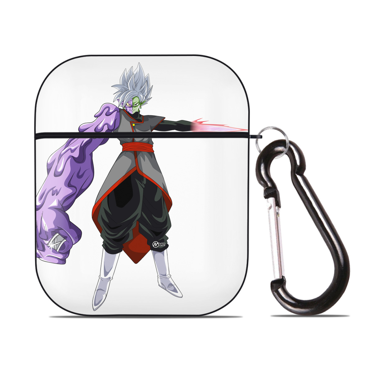 （画像用） ドラゴンボール DRAGON BALL AirPods 第2世代保護ケース ハードシェル ブラック 耐衝撃・防指紋・カラビナ付き