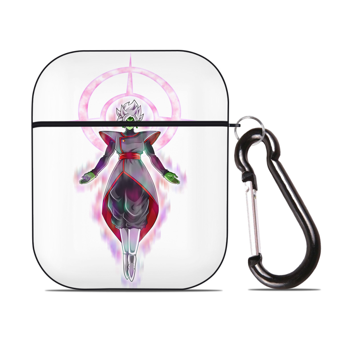 （画像用） ドラゴンボール DRAGON BALL AirPods 第2世代保護ケース ハードシェル ブラック 耐衝撃・防指紋・カラビナ付き