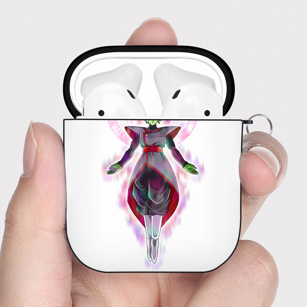 （画像用） ドラゴンボール DRAGON BALL AirPods 第2世代保護ケース ハードシェル ブラック 耐衝撃・防指紋・カラビナ付き