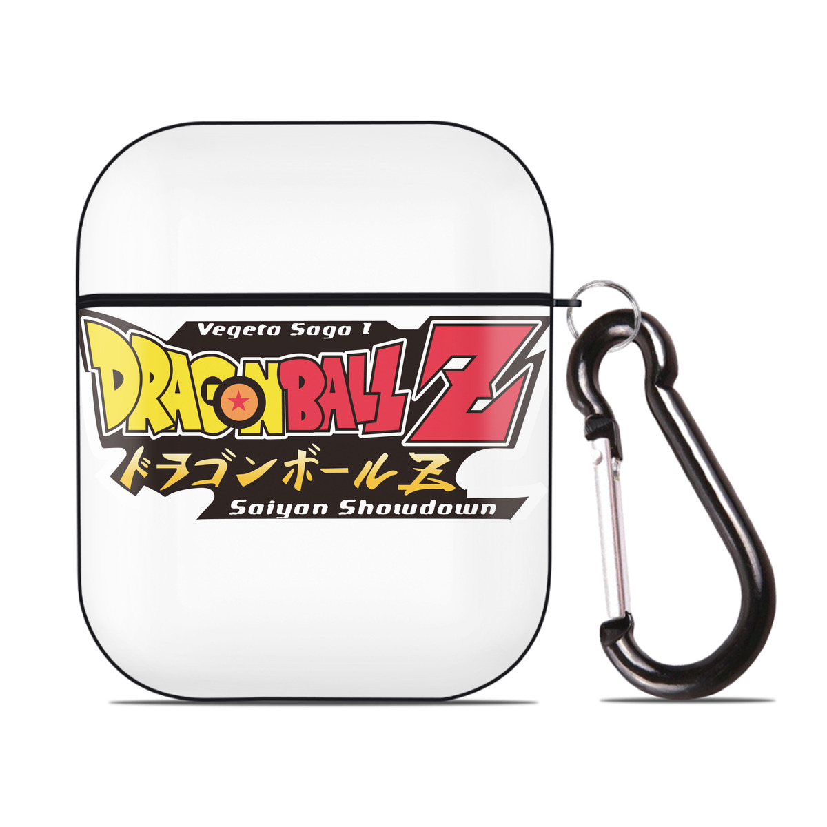 （画像用） ドラゴンボール DRAGON BALL AirPods 第2世代保護ケース ハードシェル ブラック 耐衝撃・防指紋・カラビナ付き