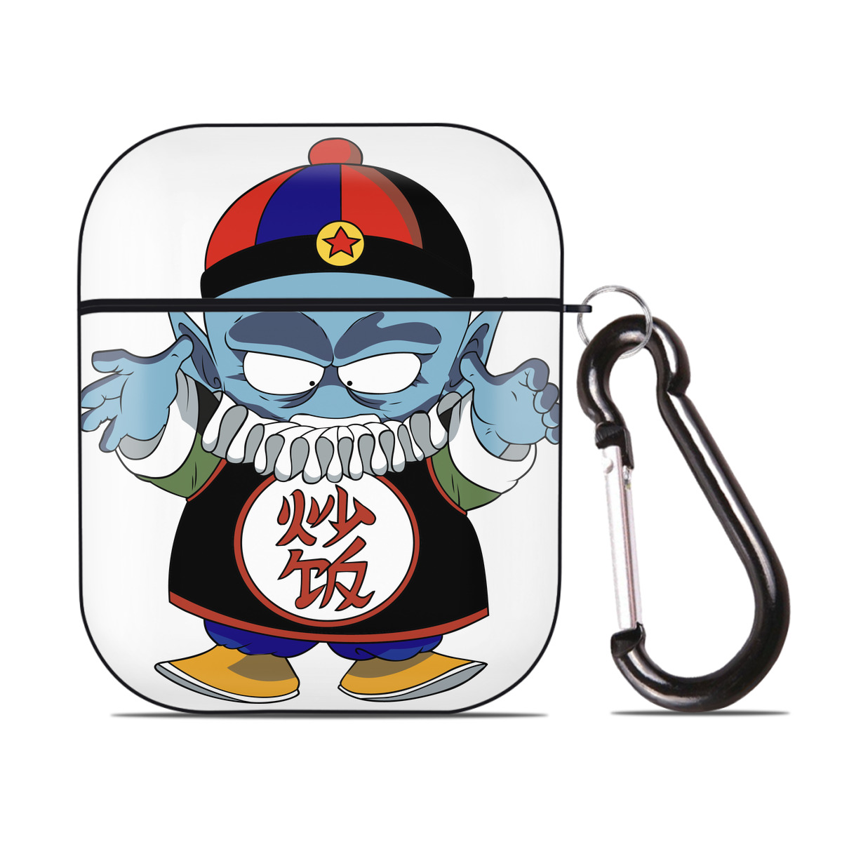 （画像用） ドラゴンボール DRAGON BALL AirPods 第2世代保護ケース ハードシェル ブラック 耐衝撃・防指紋・カラビナ付き