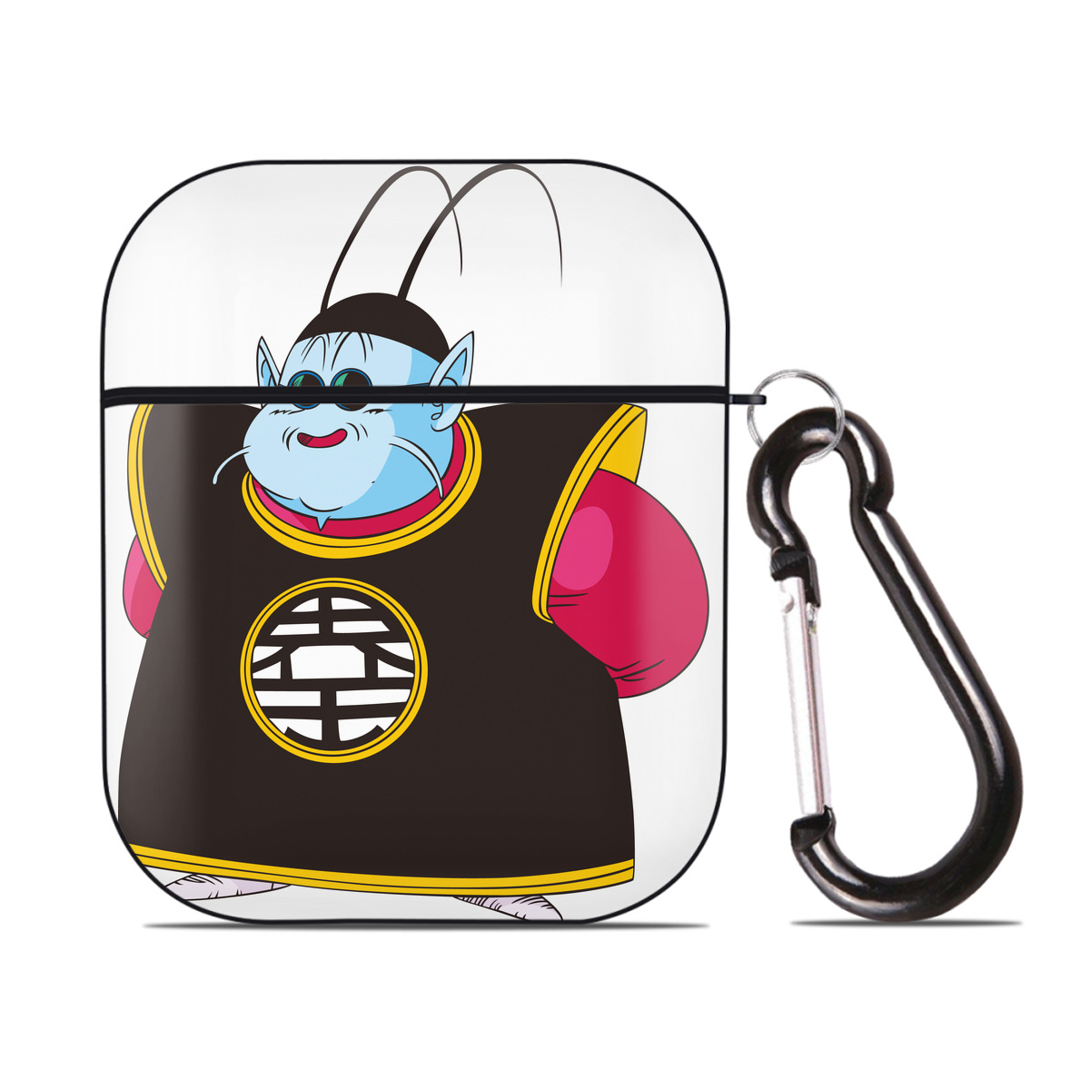 （画像用） ドラゴンボール DRAGON BALL AirPods 第2世代保護ケース ハードシェル ブラック 耐衝撃・防指紋・カラビナ付き