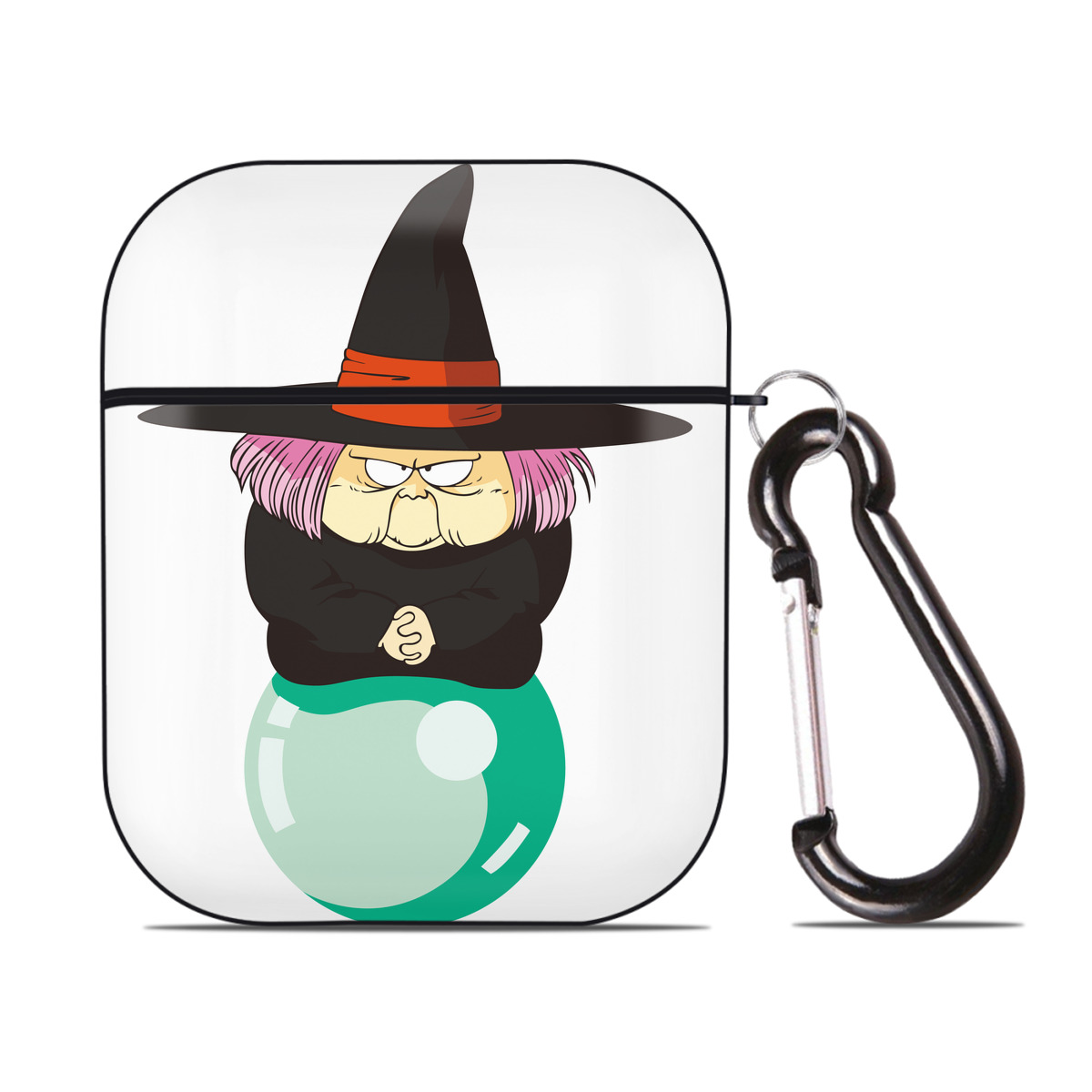 （画像用） ドラゴンボール DRAGON BALL AirPods 第2世代保護ケース ハードシェル ブラック 耐衝撃・防指紋・カラビナ付き