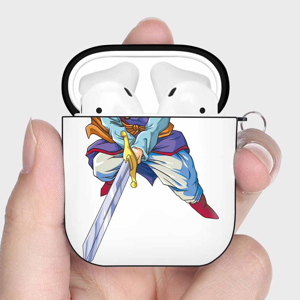 （画像用） ドラゴンボール DRAGON BALL AirPods 第2世代保護ケース ハードシェル ブラック 耐衝撃・防指紋・カラビナ付き