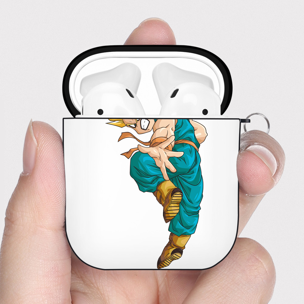 （画像用） ドラゴンボール DRAGON BALL AirPods 第2世代保護ケース ハードシェル ブラック 耐衝撃・防指紋・カラビナ付き