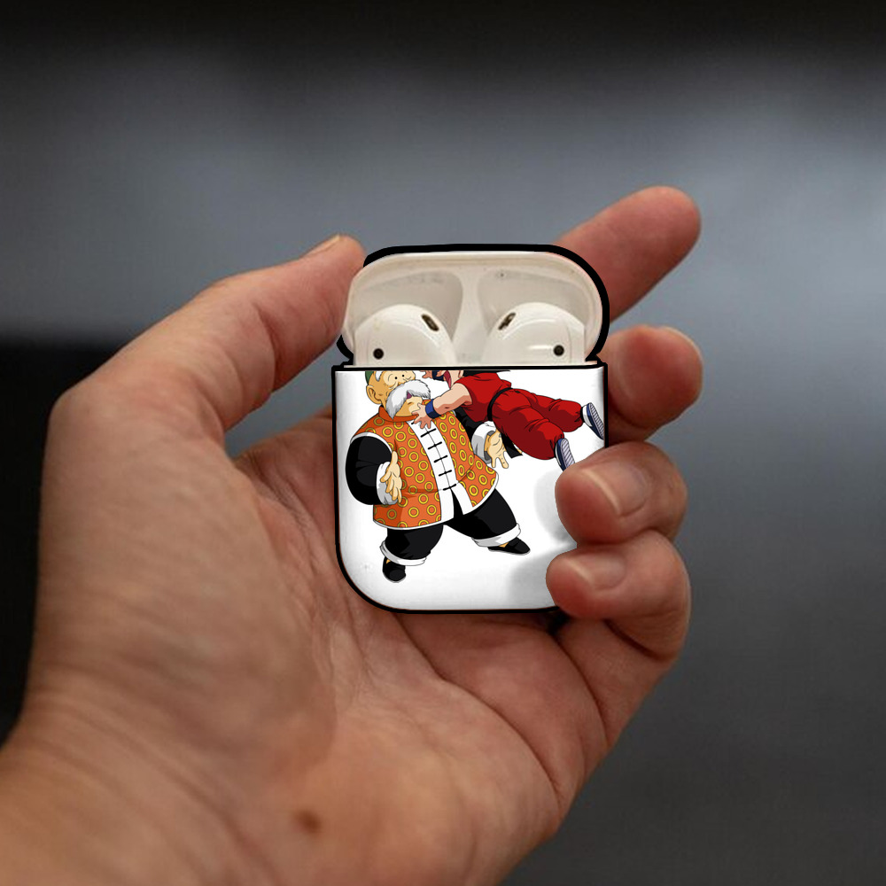 ドラゴンボール 孫悟空（そん ごくう）Son Goku カカロット DRAGON BALL Kakarotto AirPods 第2世代保護ケース ハードシェル ブラック 耐衝撃・防指紋・カラビナ付き