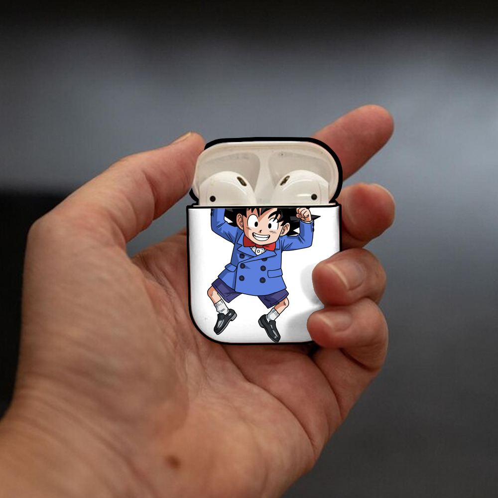ドラゴンボール 孫悟空（そん ごくう）Son Goku カカロット DRAGON BALL Kakarotto AirPods 第2世代保護ケース ハードシェル ブラック 耐衝撃・防指紋・カラビナ付き