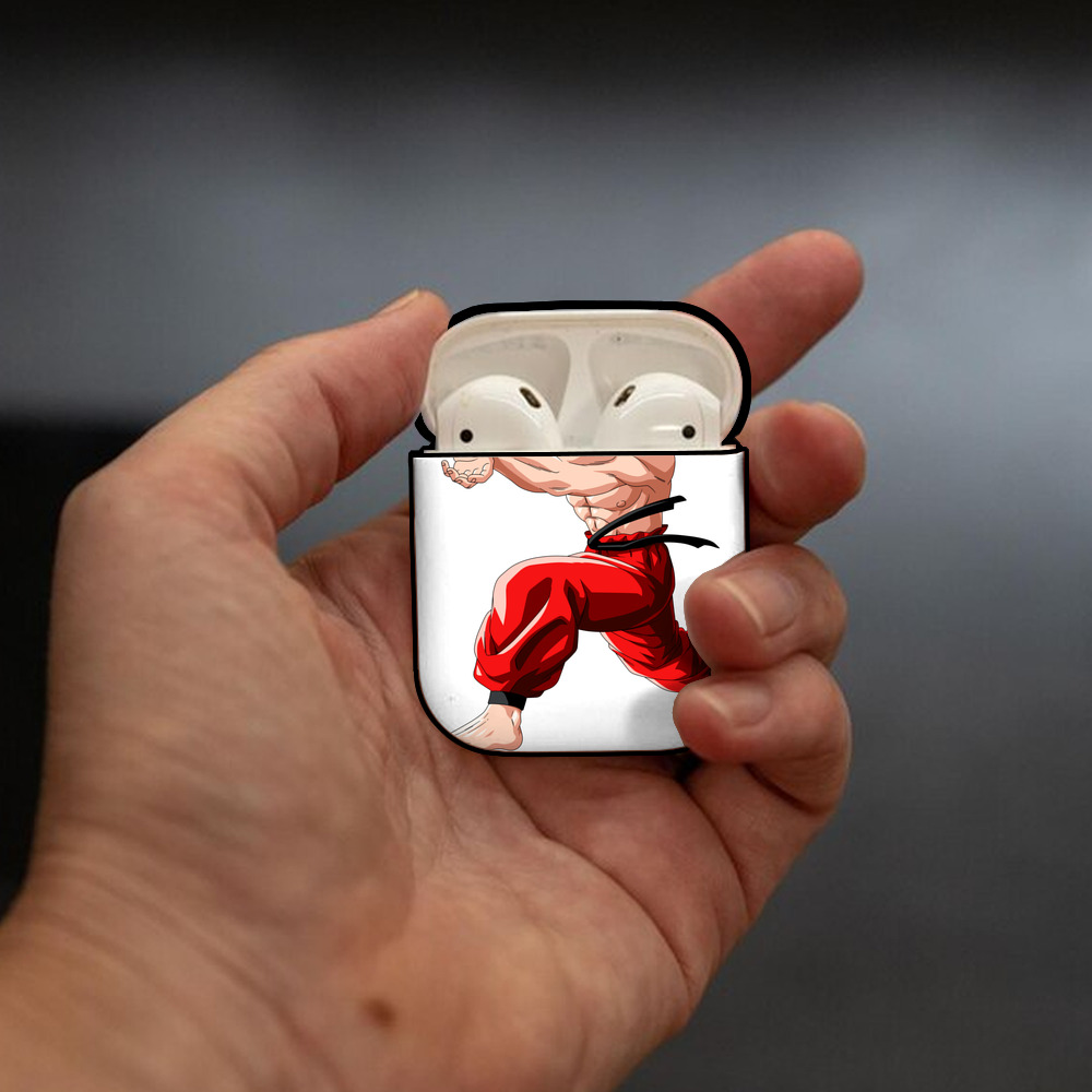 ドラゴンボール 孫悟空（そん ごくう）Son Goku カカロット DRAGON BALL Kakarotto AirPods 第2世代保護ケース ハードシェル ブラック 耐衝撃・防指紋・カラビナ付き