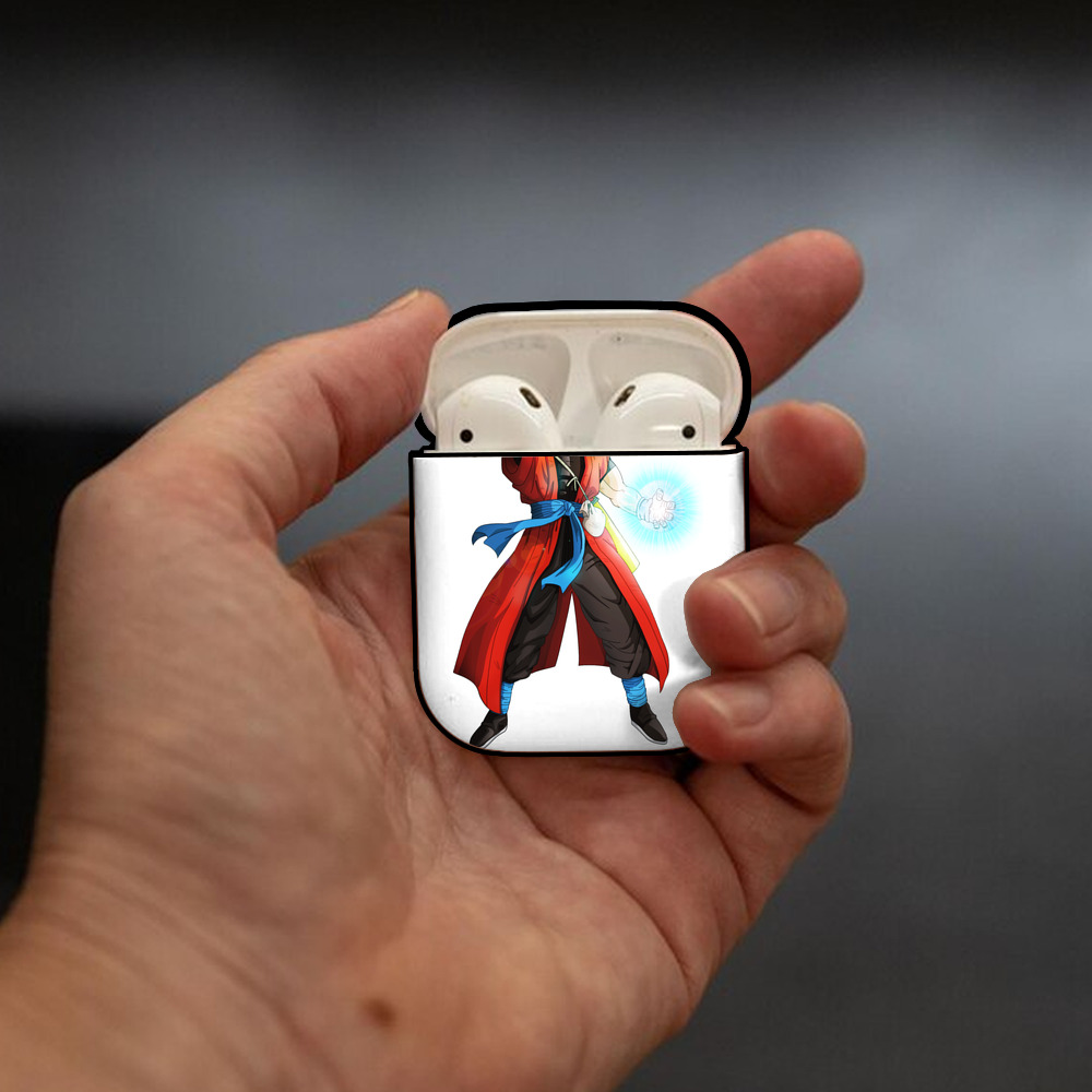 ドラゴンボール 孫悟空（そん ごくう）Son Goku カカロット DRAGON BALL Kakarotto AirPods 第2世代保護ケース ハードシェル ブラック 耐衝撃・防指紋・カラビナ付き