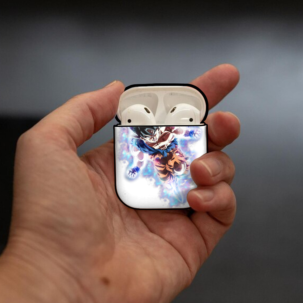 ドラゴンボール 孫悟空（そん ごくう）Son Goku カカロット DRAGON BALL Kakarotto AirPods 第2世代保護ケース ハードシェル ブラック 耐衝撃・防指紋・カラビナ付き