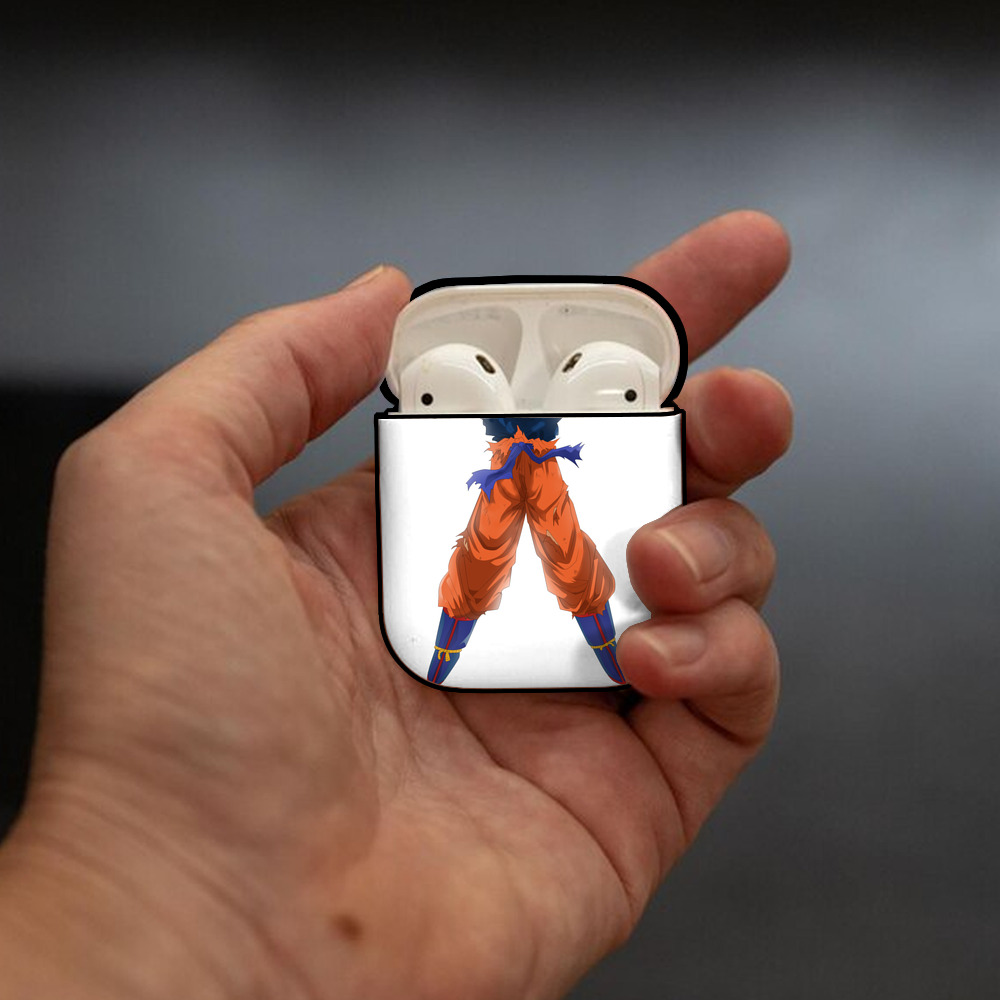 ドラゴンボール 孫悟空（そん ごくう）Son Goku カカロット DRAGON BALL Kakarotto AirPods 第2世代保護ケース ハードシェル ブラック 耐衝撃・防指紋・カラビナ付き