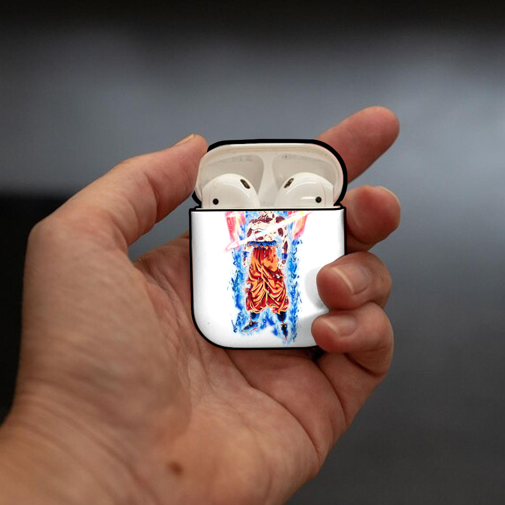 ドラゴンボール 孫悟空（そん ごくう）Son Goku カカロット DRAGON BALL Kakarotto AirPods 第2世代保護ケース ハードシェル ブラック 耐衝撃・防指紋・カラビナ付き