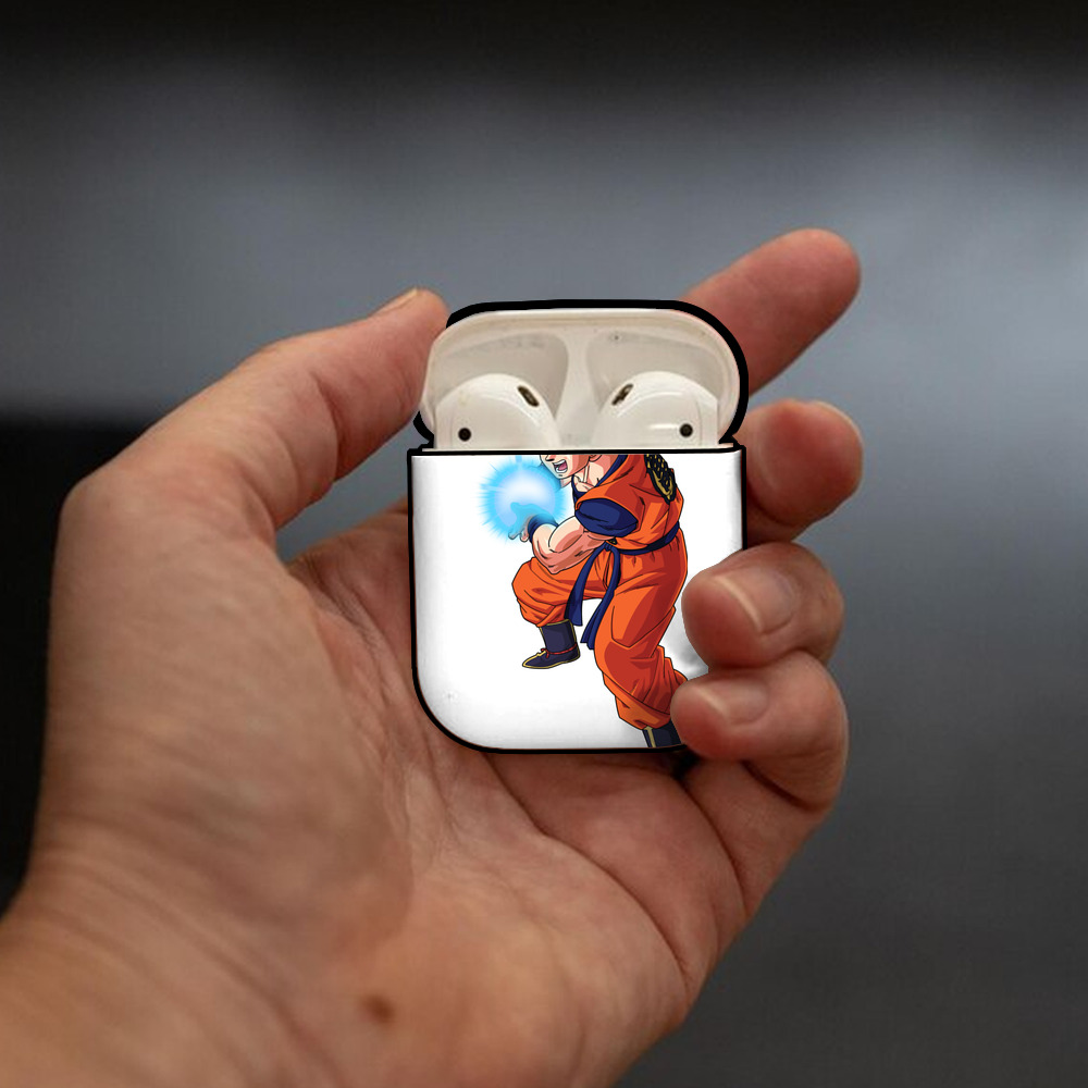 ドラゴンボール 孫悟空（そん ごくう）Son Goku カカロット DRAGON BALL Kakarotto AirPods 第2世代保護ケース ハードシェル ブラック 耐衝撃・防指紋・カラビナ付き