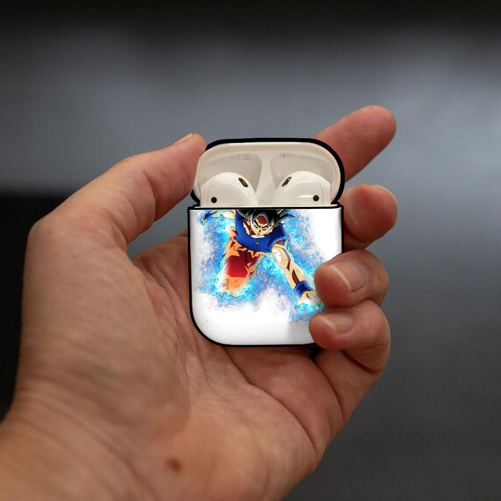 ドラゴンボール 孫悟空（そん ごくう）Son Goku カカロット DRAGON BALL Kakarotto AirPods 第2世代保護ケース ハードシェル ブラック 耐衝撃・防指紋・カラビナ付き