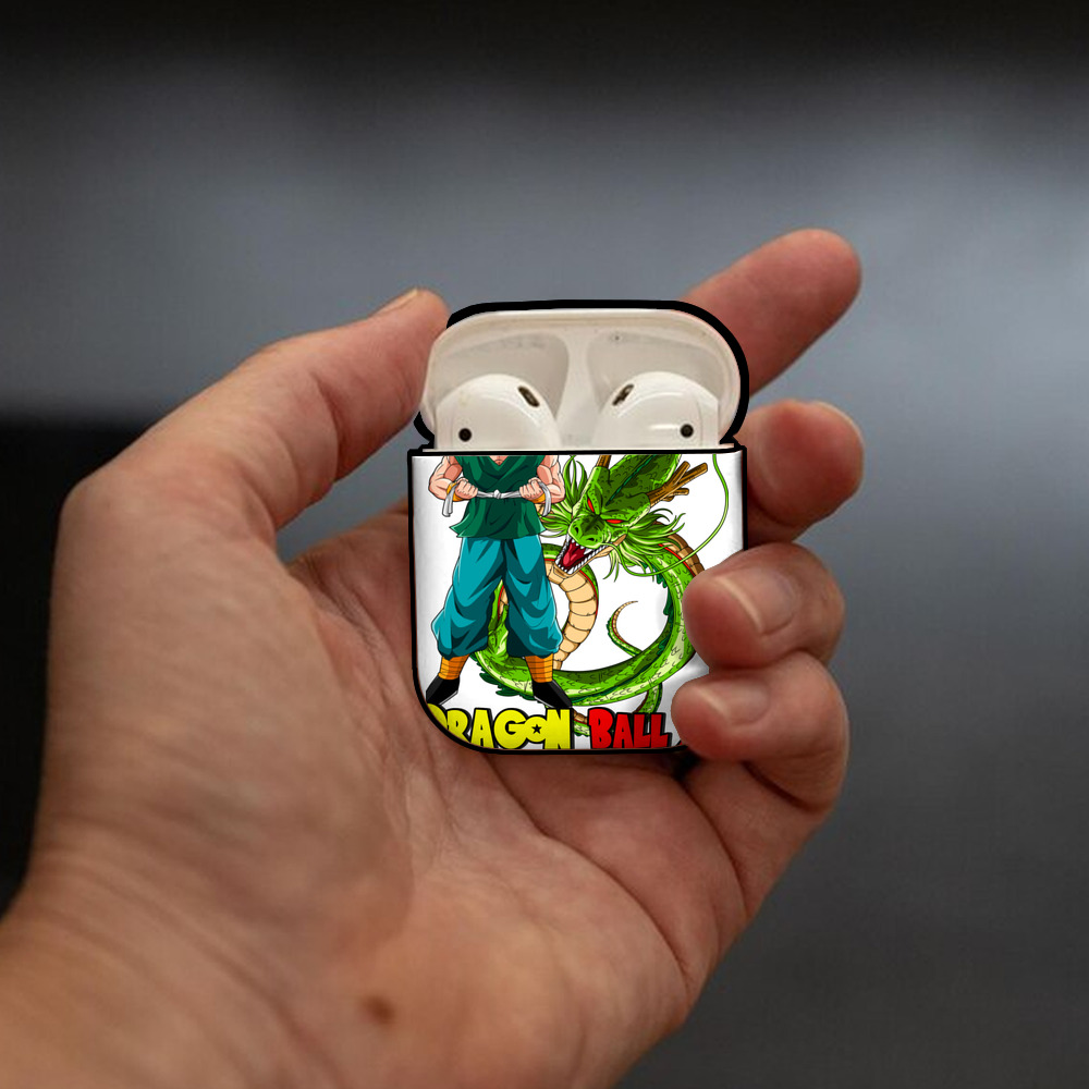 ドラゴンボール 孫悟空（そん ごくう）Son Goku カカロット DRAGON BALL Kakarotto AirPods 第2世代保護ケース ハードシェル ブラック 耐衝撃・防指紋・カラビナ付き