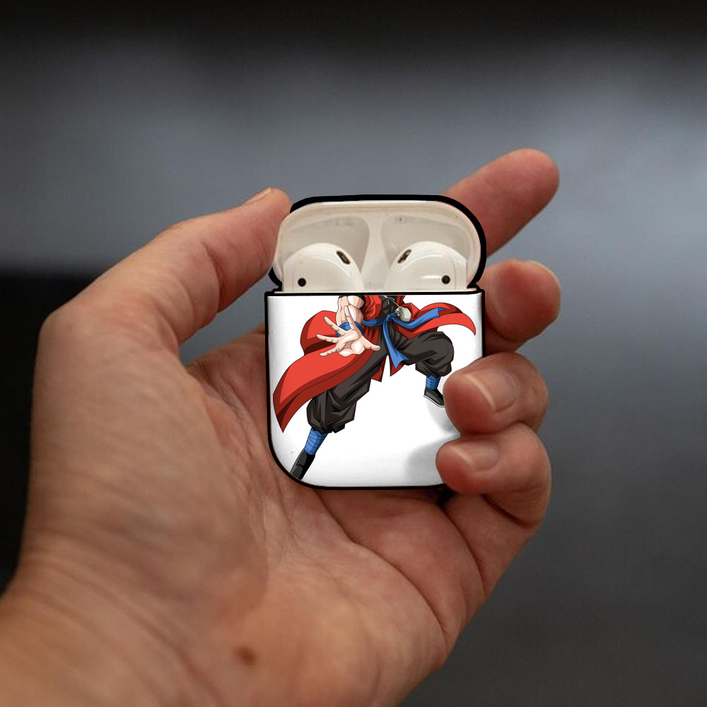 ドラゴンボール 孫悟空（そん ごくう）Son Goku カカロット DRAGON BALL Kakarotto AirPods 第2世代保護ケース ハードシェル ブラック 耐衝撃・防指紋・カラビナ付き