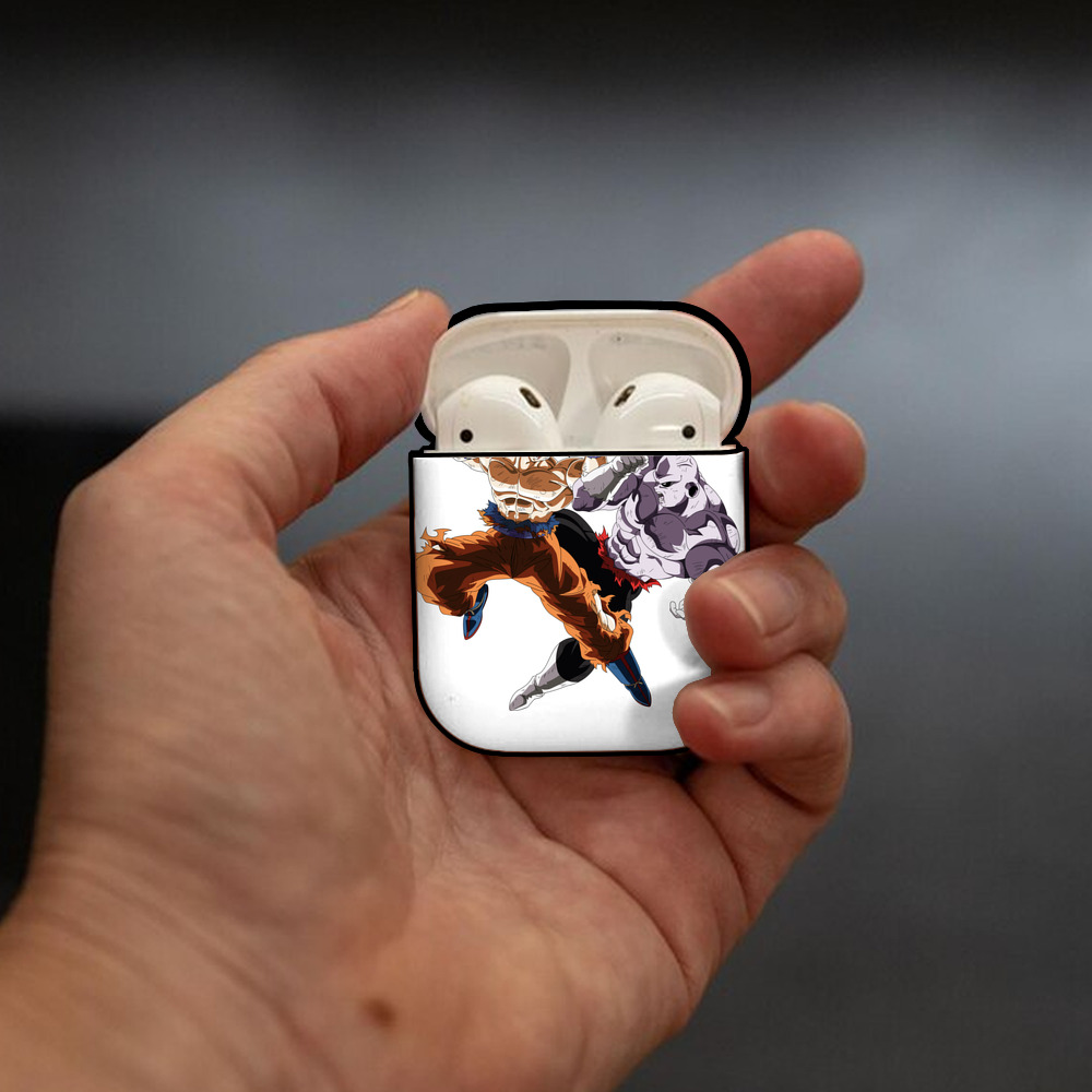 ドラゴンボール 孫悟空（そん ごくう）Son Goku カカロット DRAGON BALL Kakarotto AirPods 第2世代保護ケース ハードシェル ブラック 耐衝撃・防指紋・カラビナ付き