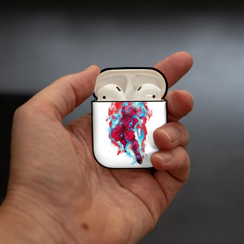 ドラゴンボール 孫悟空（そん ごくう）Son Goku カカロット DRAGON BALL Kakarotto AirPods 第2世代保護ケース ハードシェル ブラック 耐衝撃・防指紋・カラビナ付き