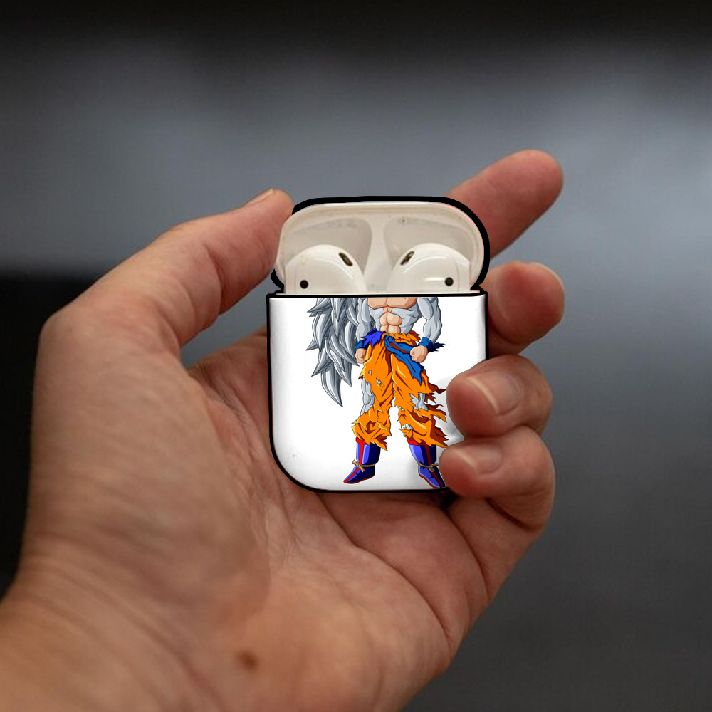 ドラゴンボール 孫悟空（そん ごくう）Son Goku カカロット DRAGON BALL Kakarotto AirPods 第2世代保護ケース ハードシェル ブラック 耐衝撃・防指紋・カラビナ付き