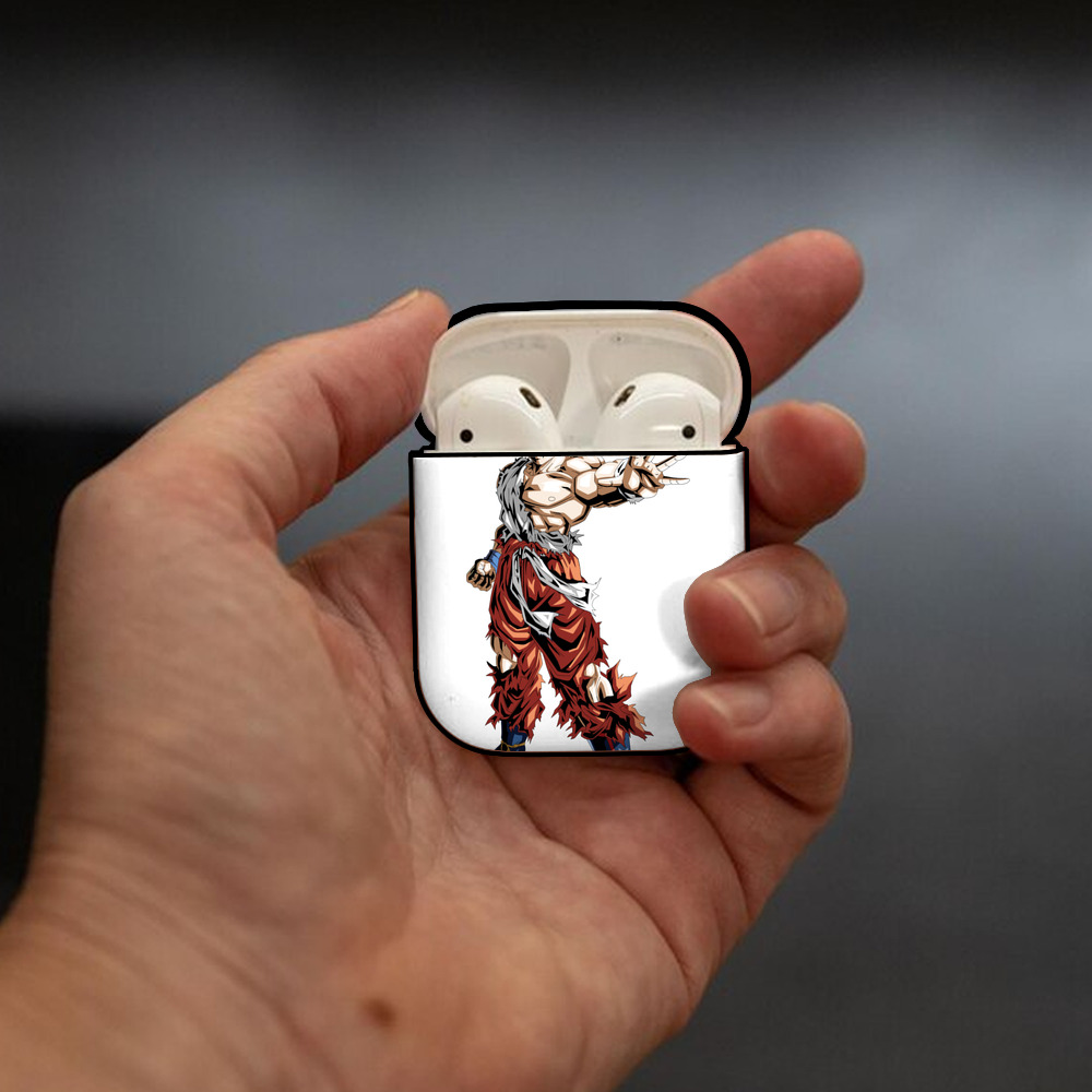 ドラゴンボール 孫悟空（そん ごくう）Son Goku カカロット DRAGON BALL Kakarotto AirPods 第2世代保護ケース ハードシェル ブラック 耐衝撃・防指紋・カラビナ付き