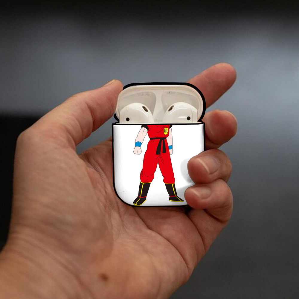 ドラゴンボール 孫悟空（そん ごくう）Son Goku カカロット DRAGON BALL Kakarotto AirPods 第2世代保護ケース ハードシェル ブラック 耐衝撃・防指紋・カラビナ付き