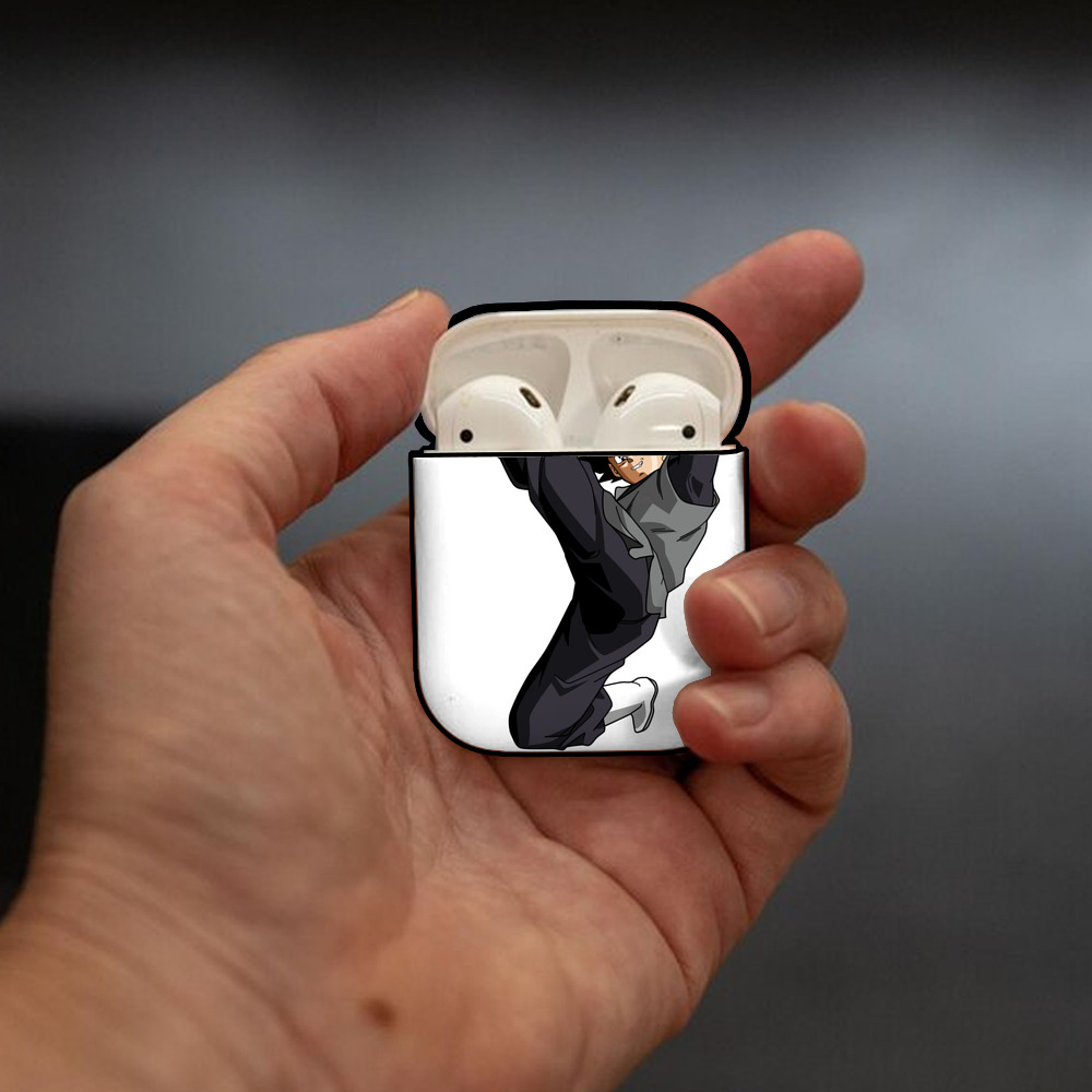 ドラゴンボール ベジータ四世（Bejīta Yonsei）DRAGON BALL Vegeta IV AirPods 第2世代保護ケース ハードシェル ブラック 耐衝撃・防指紋・カラビナ付き