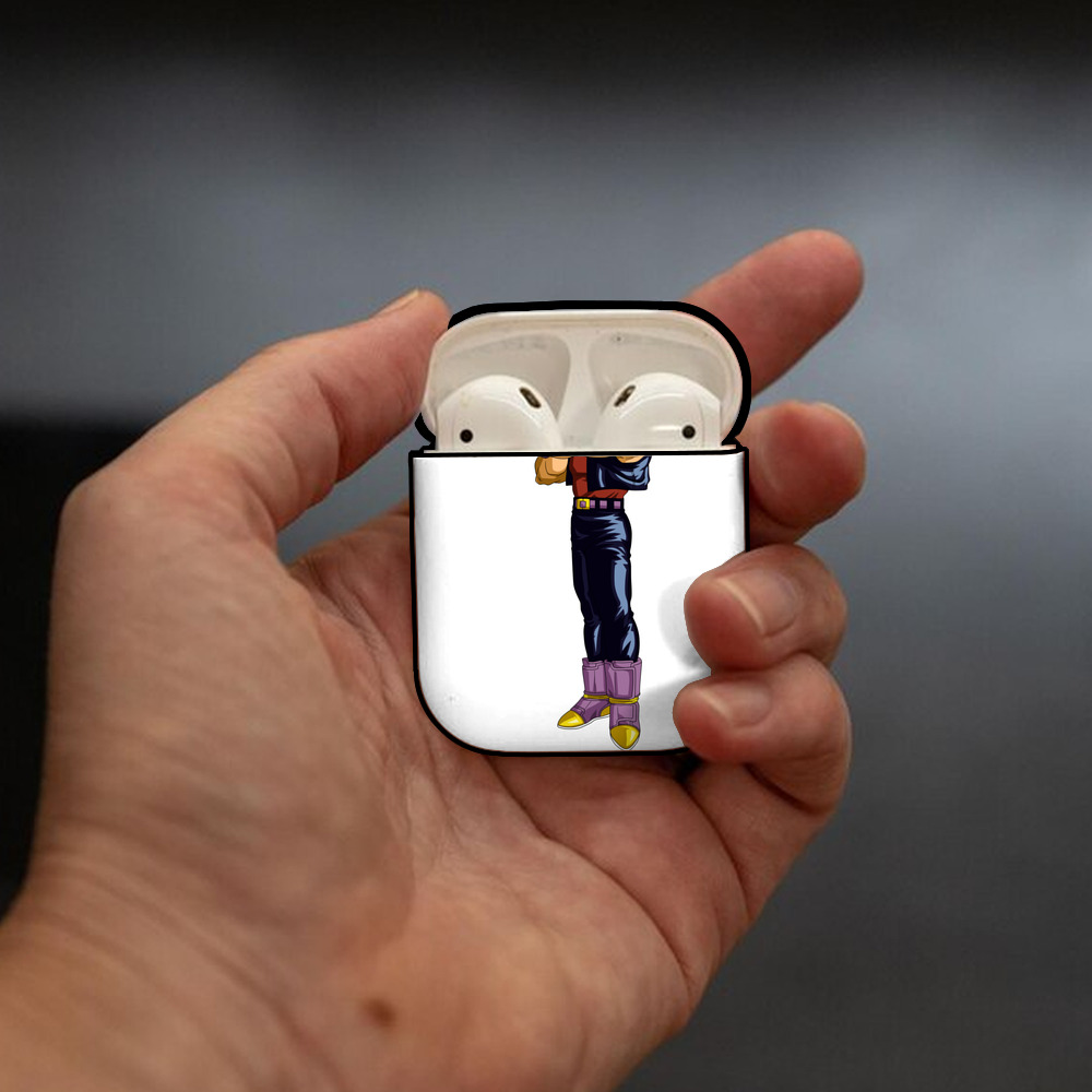 ドラゴンボール ベジータ四世（Bejīta Yonsei）DRAGON BALL Vegeta IV AirPods 第2世代保護ケース ハードシェル ブラック 耐衝撃・防指紋・カラビナ付き