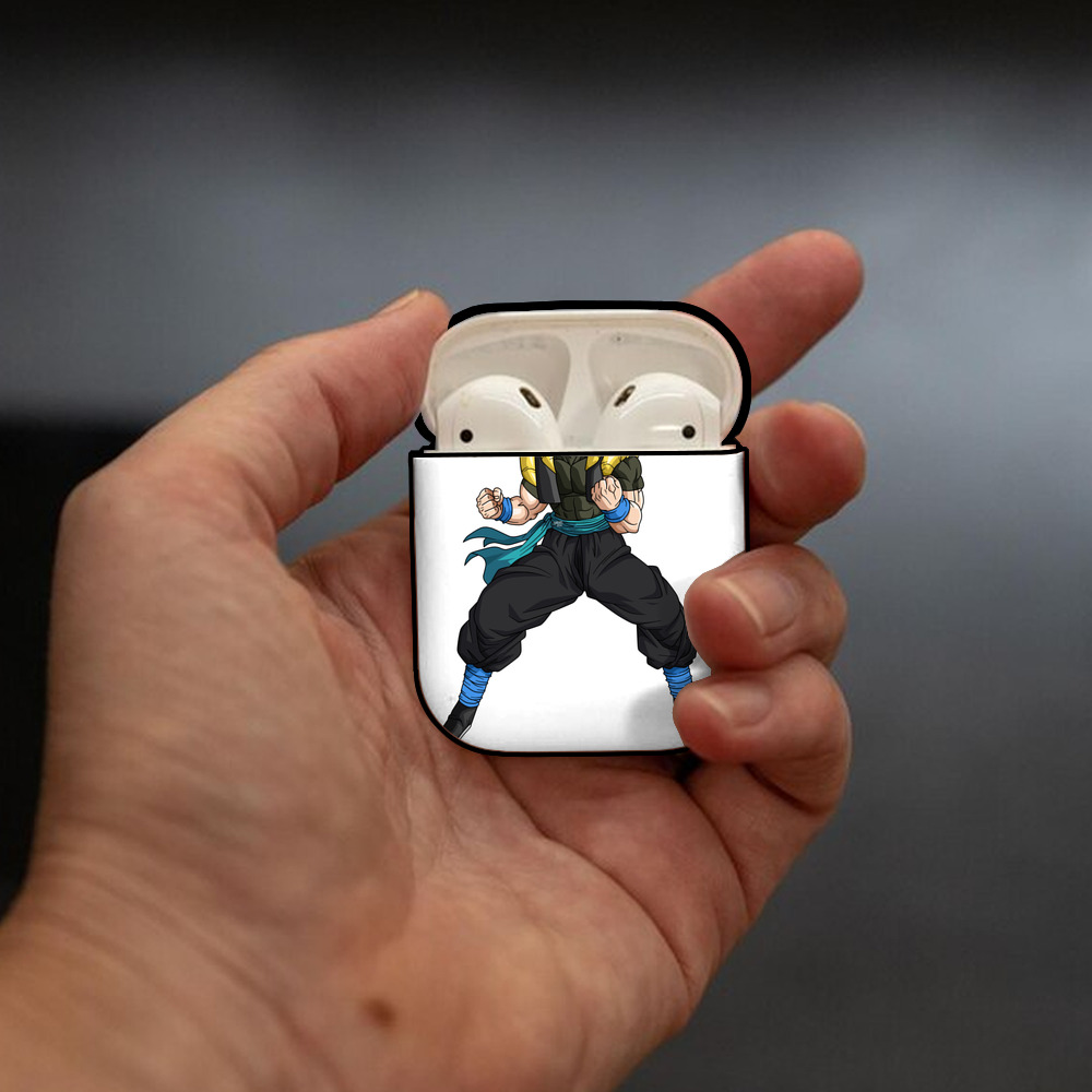 ドラゴンボール ベジータ四世（Bejīta Yonsei）DRAGON BALL Vegeta IV AirPods 第2世代保護ケース ハードシェル ブラック 耐衝撃・防指紋・カラビナ付き