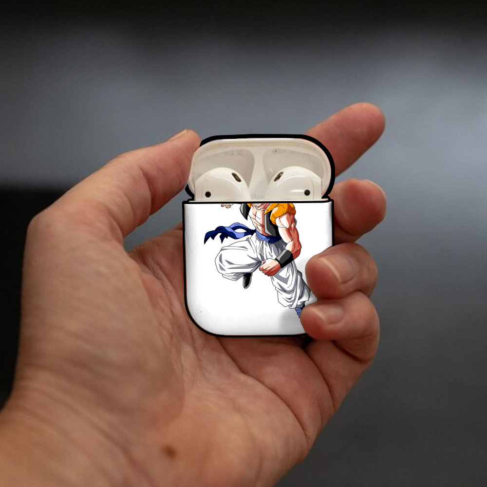 ドラゴンボール ベジータ四世（Bejīta Yonsei）DRAGON BALL Vegeta IV AirPods 第2世代保護ケース ハードシェル ブラック 耐衝撃・防指紋・カラビナ付き
