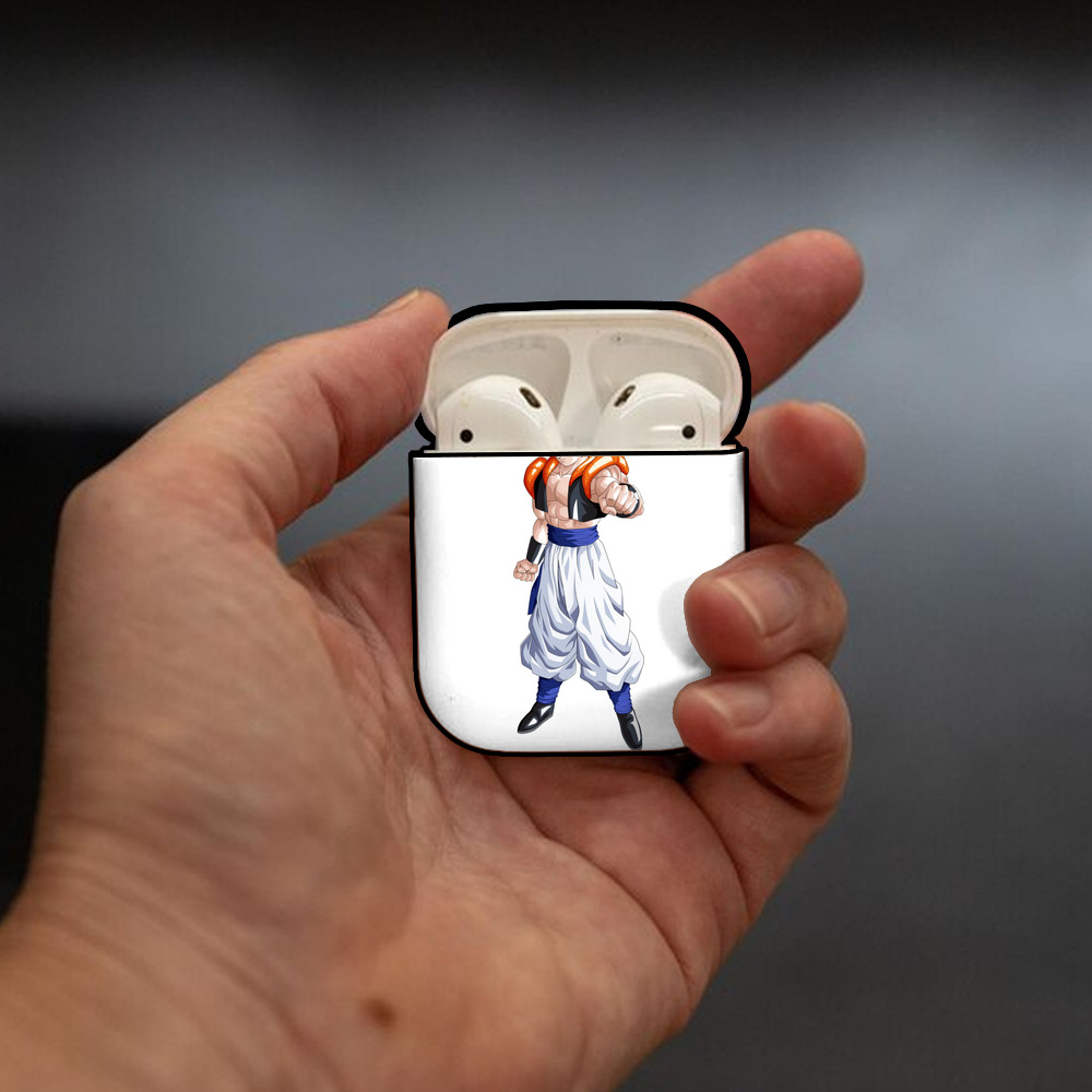 ドラゴンボール ベジータ四世（Bejīta Yonsei）DRAGON BALL Vegeta IV AirPods 第2世代保護ケース ハードシェル ブラック 耐衝撃・防指紋・カラビナ付き