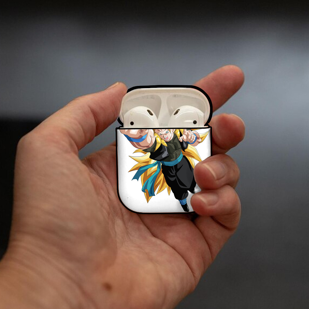 ドラゴンボール ベジータ四世（Bejīta Yonsei）DRAGON BALL Vegeta IV AirPods 第2世代保護ケース ハードシェル ブラック 耐衝撃・防指紋・カラビナ付き