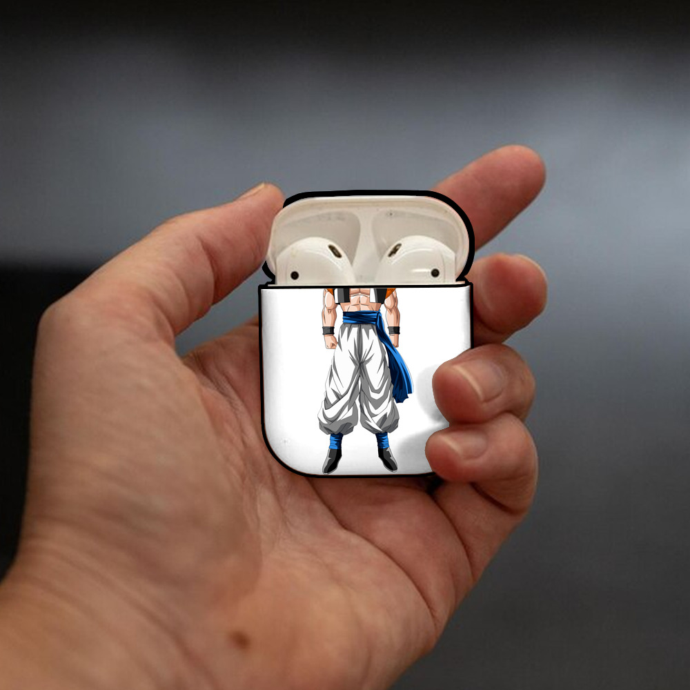 ドラゴンボール ベジータ四世（Bejīta Yonsei）DRAGON BALL Vegeta IV AirPods 第2世代保護ケース ハードシェル ブラック 耐衝撃・防指紋・カラビナ付き