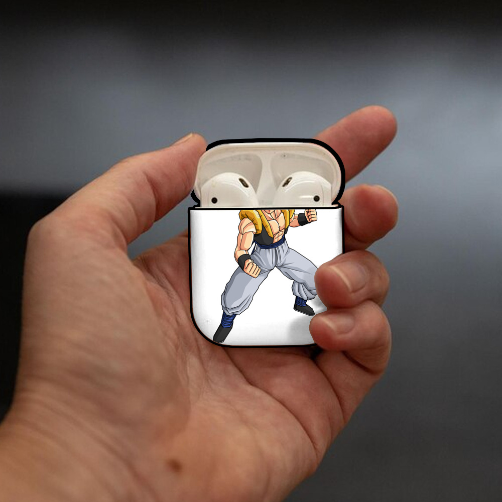 ドラゴンボール ベジータ四世（Bejīta Yonsei）DRAGON BALL Vegeta IV AirPods 第2世代保護ケース ハードシェル ブラック 耐衝撃・防指紋・カラビナ付き