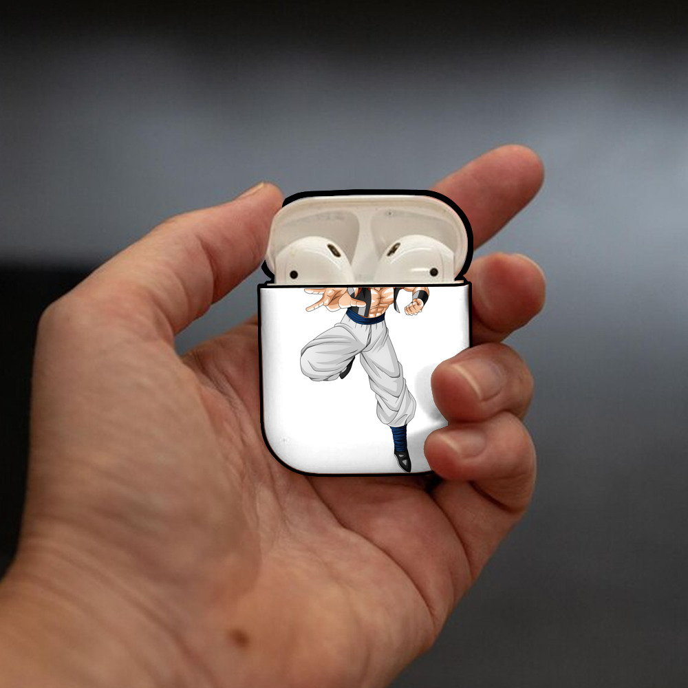 ドラゴンボール ベジータ四世（Bejīta Yonsei）DRAGON BALL Vegeta IV AirPods 第2世代保護ケース ハードシェル ブラック 耐衝撃・防指紋・カラビナ付き