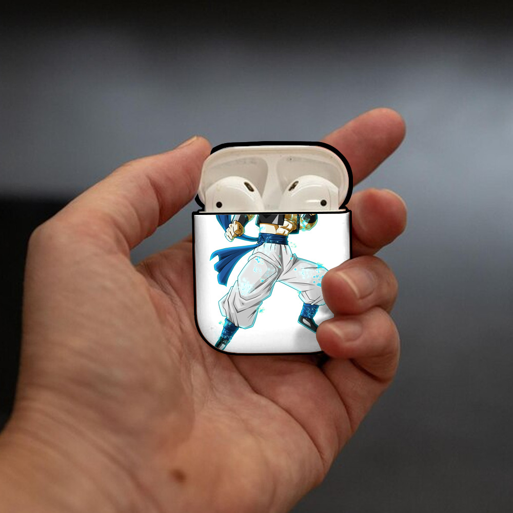 ドラゴンボール ベジータ四世（Bejīta Yonsei）DRAGON BALL Vegeta IV AirPods 第2世代保護ケース ハードシェル ブラック 耐衝撃・防指紋・カラビナ付き