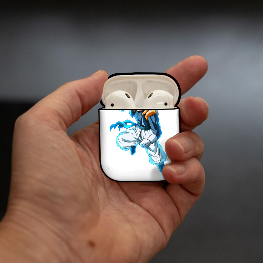 ドラゴンボール ベジータ四世（Bejīta Yonsei）DRAGON BALL Vegeta IV AirPods 第2世代保護ケース ハードシェル ブラック 耐衝撃・防指紋・カラビナ付き