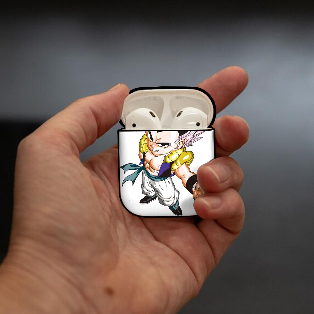 ドラゴンボール ベジータ四世（Bejīta Yonsei）DRAGON BALL Vegeta IV AirPods 第2世代保護ケース ハードシェル ブラック 耐衝撃・防指紋・カラビナ付き