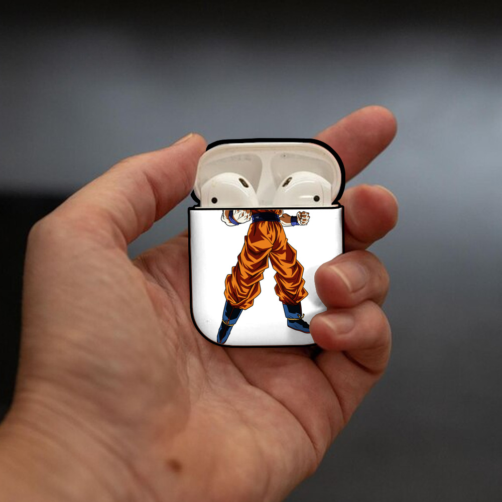 ドラゴンボール 孫 悟飯（そんごはん）DRAGON BALL Son Gohan AirPods 第2世代保護ケース ハードシェル ブラック 耐衝撃・防指紋・カラビナ付き