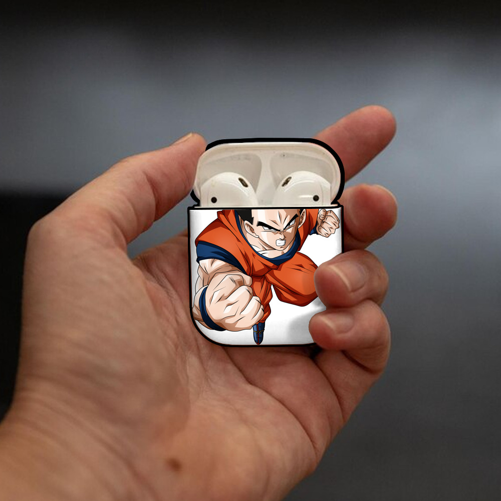 ドラゴンボール 孫 悟飯（そんごはん）DRAGON BALL Son Gohan AirPods 第2世代保護ケース ハードシェル ブラック 耐衝撃・防指紋・カラビナ付き
