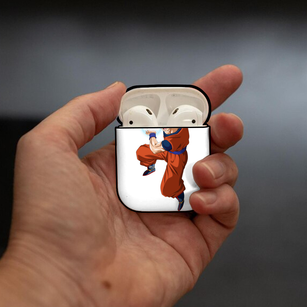 ドラゴンボール 孫 悟飯（そんごはん）DRAGON BALL Son Gohan AirPods 第2世代保護ケース ハードシェル ブラック 耐衝撃・防指紋・カラビナ付き
